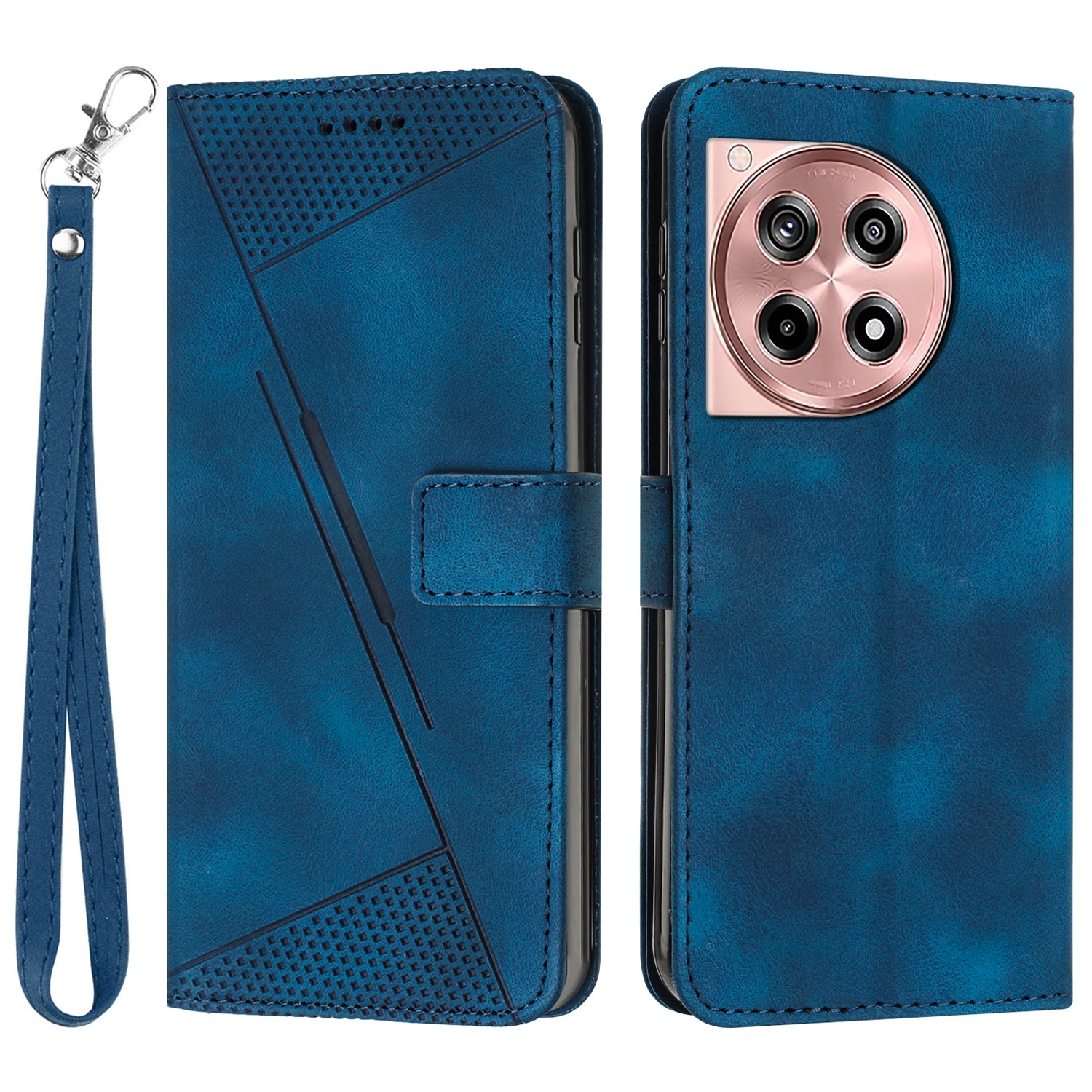 For OnePlus Ace 3 5G / 12R 5G Leather Case Anti-Scratch Triangle Imprinted Stand Phone Cover For OnePlus Ace 3 5G / 12R 5G Leather Case Anti-Scratch Triangle Imprinted Stand Phone Cover
